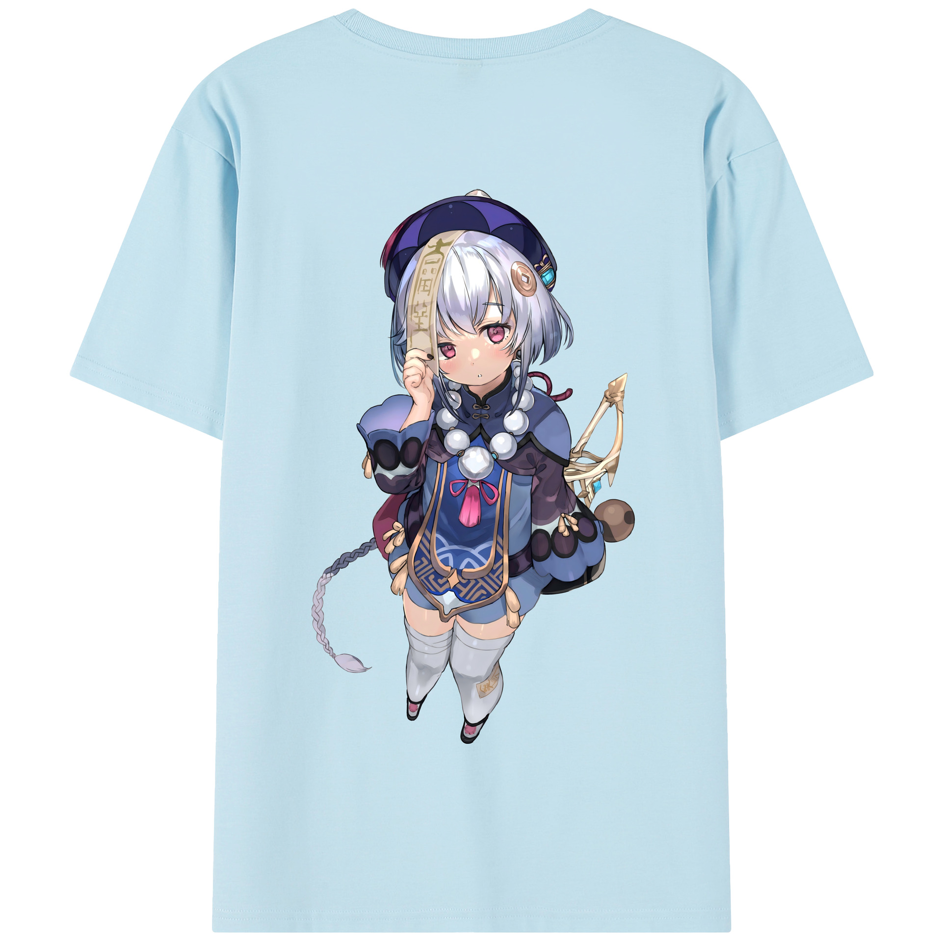 げんし神 七七 なな  genshin Nana 綿100％半袖Tシャツ（背面プリント）